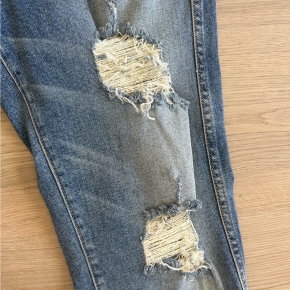 Revice Denim USA destroyed distressed Medium wash Jeans Size 32 - Picture 3 of 9